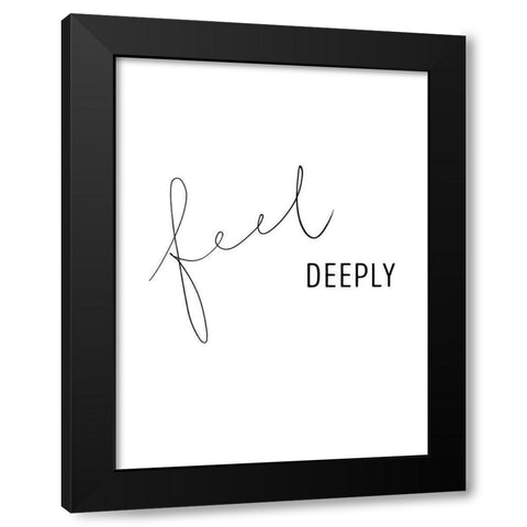 Simply Kindness I Black Modern Wood Framed Art Print by Hambly, Anna