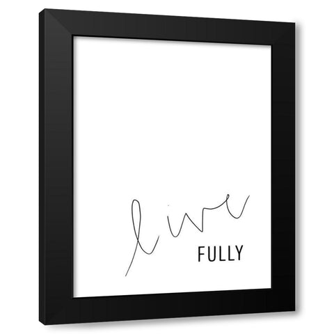 Simply Kindness II Black Modern Wood Framed Art Print by Hambly, Anna
