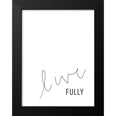 Simply Kindness II Black Modern Wood Framed Art Print by Hambly, Anna