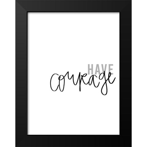 Simply Kindness III Black Modern Wood Framed Art Print by Hambly, Anna