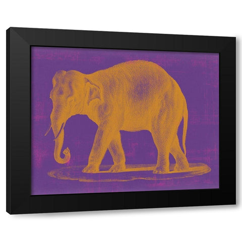 Safari Pop II Black Modern Wood Framed Art Print by Studio W