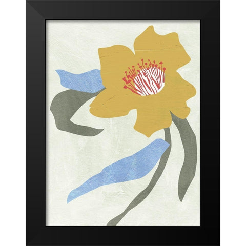 Lenten Rose II Black Modern Wood Framed Art Print by Wang, Melissa