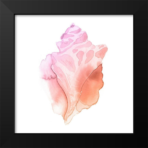 Sunset Conch I Black Modern Wood Framed Art Print by Green, Jacob
