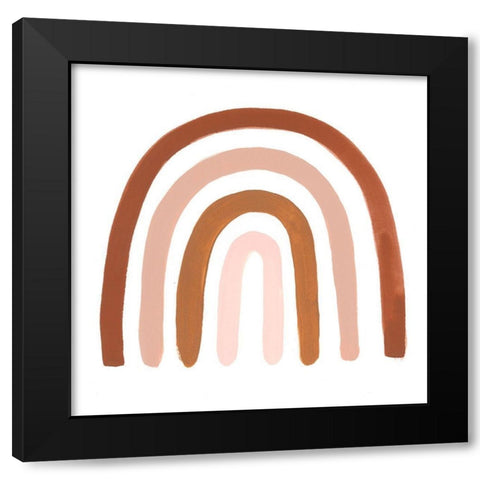 Terracotta Arch I Black Modern Wood Framed Art Print by Borges, Victoria