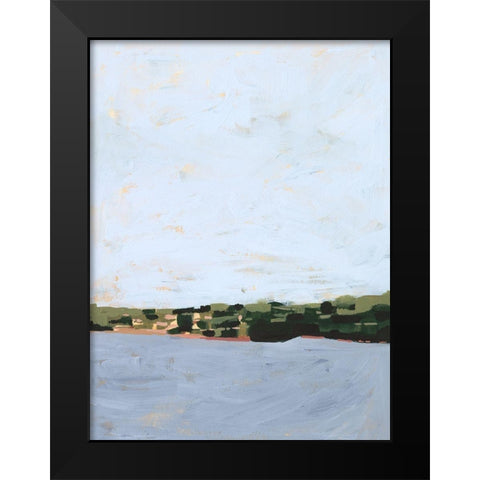 Bayview II Black Modern Wood Framed Art Print by Borges, Victoria