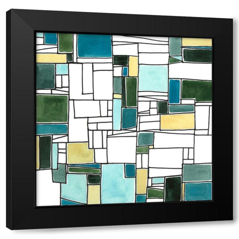 Speck I Black Modern Wood Framed Art Print by Guthrie, Jenna