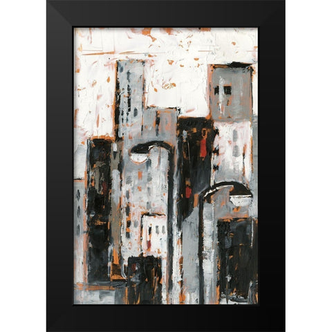 Illuminated City II Black Modern Wood Framed Art Print by Harper, Ethan