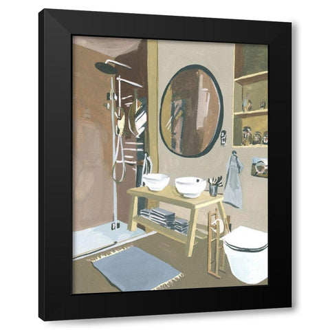 Stealing Moments I Black Modern Wood Framed Art Print with Double Matting by Wang, Melissa