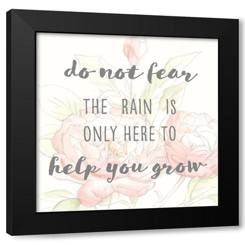 Grow Through II Black Modern Wood Framed Art Print by Studio W