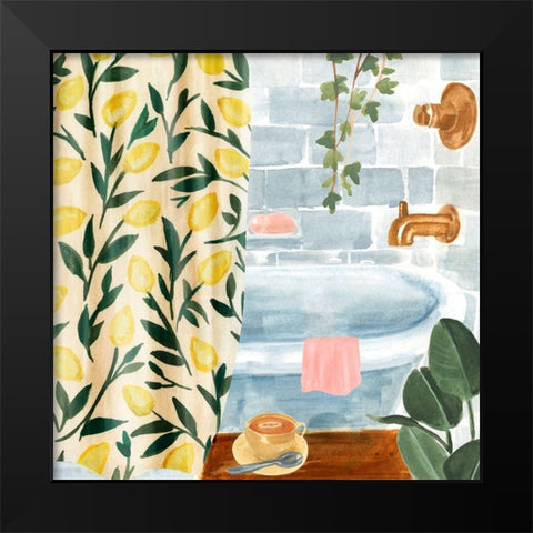 Bath Retreat II Black Modern Wood Framed Art Print by Warren, Annie