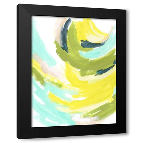 Tidal Vortex II Black Modern Wood Framed Art Print by Vess, June Erica