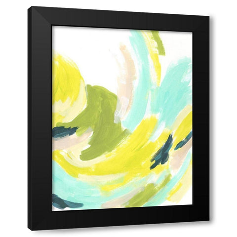 Tidal Vortex III Black Modern Wood Framed Art Print with Double Matting by Vess, June Erica