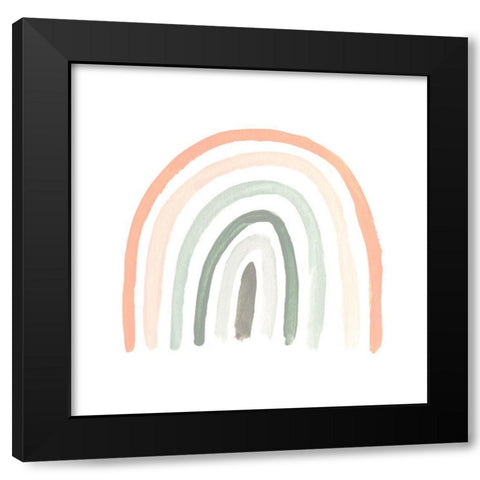 Sweet Rainbow I Black Modern Wood Framed Art Print with Double Matting by Vess, June Erica