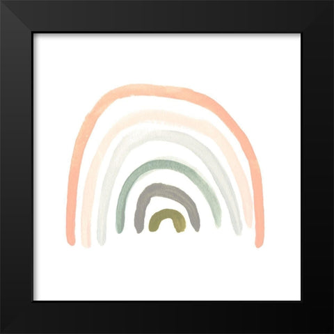Sweet Rainbow II Black Modern Wood Framed Art Print by Vess, June Erica