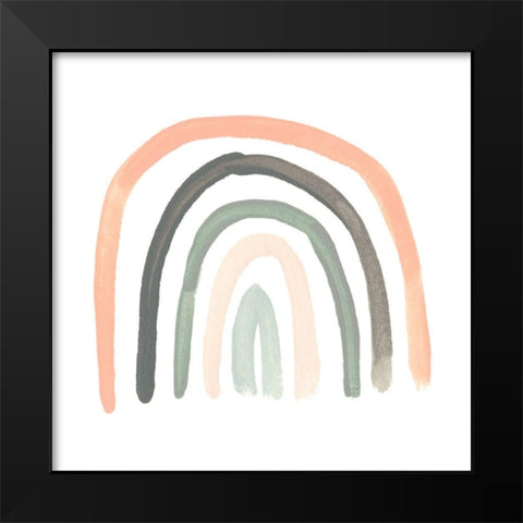 Sweet Rainbow III Black Modern Wood Framed Art Print by Vess, June Erica