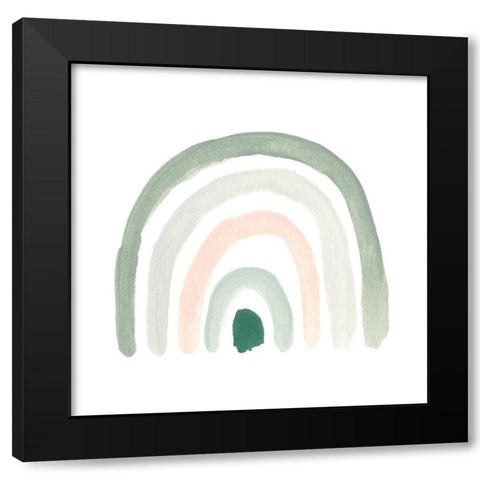 Sweet Rainbow IV Black Modern Wood Framed Art Print with Double Matting by Vess, June Erica