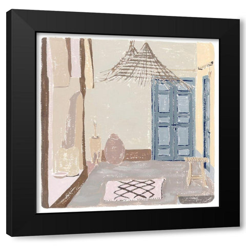 The Salty Breeze I Black Modern Wood Framed Art Print with Double Matting by Wang, Melissa