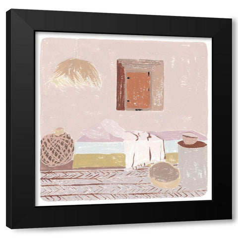 The Salty Breeze IV Black Modern Wood Framed Art Print with Double Matting by Wang, Melissa