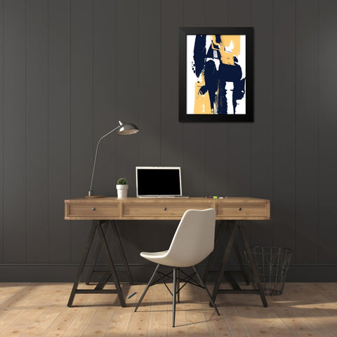 Monolith I Black Modern Wood Framed Art Print by Vess, June Erica