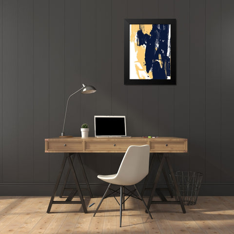 Monolith III Black Modern Wood Framed Art Print by Vess, June Erica
