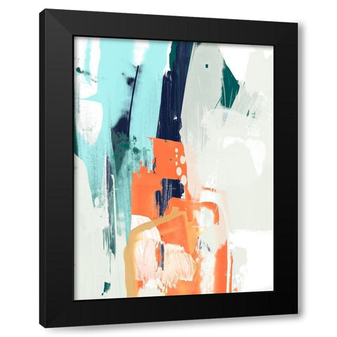 Graffiti Mambo I Black Modern Wood Framed Art Print with Double Matting by Vess, June Erica