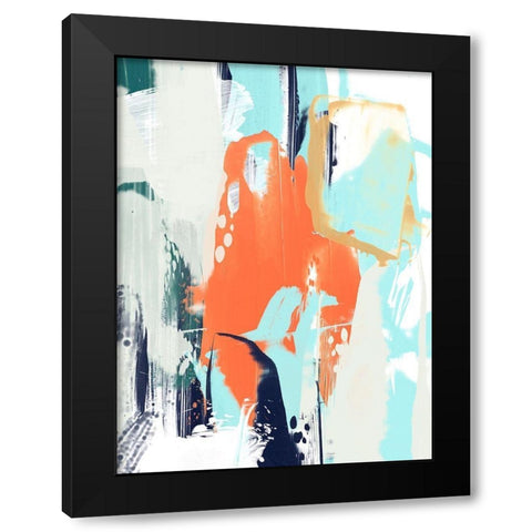 Graffiti Mambo II Black Modern Wood Framed Art Print with Double Matting by Vess, June Erica