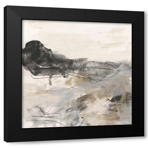 Stone River I Black Modern Wood Framed Art Print by Vess, June Erica
