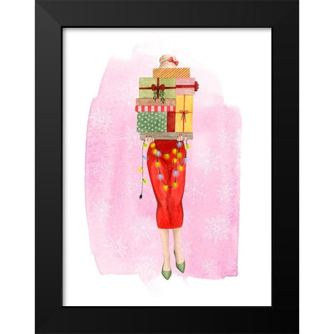 Mary Ann Bright I Black Modern Wood Framed Art Print by Popp, Grace