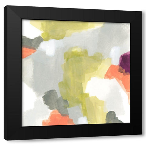 Particle Division II Black Modern Wood Framed Art Print by Vess, June Erica