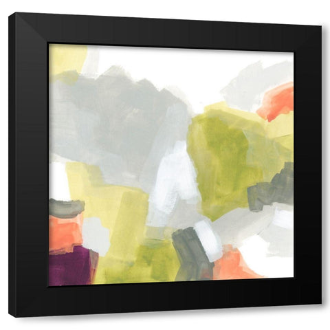 Particle Division III Black Modern Wood Framed Art Print with Double Matting by Vess, June Erica
