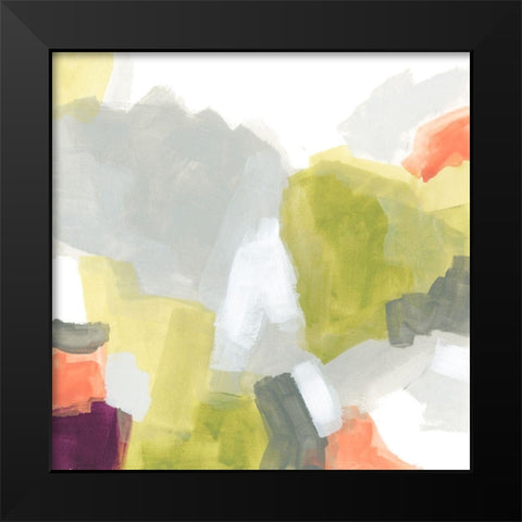 Particle Division III Black Modern Wood Framed Art Print by Vess, June Erica