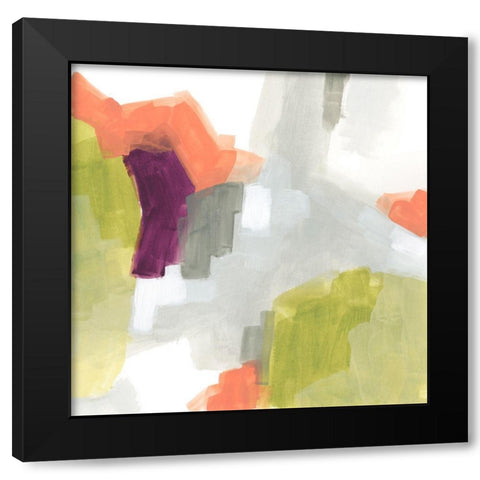 Particle Division IV Black Modern Wood Framed Art Print by Vess, June Erica