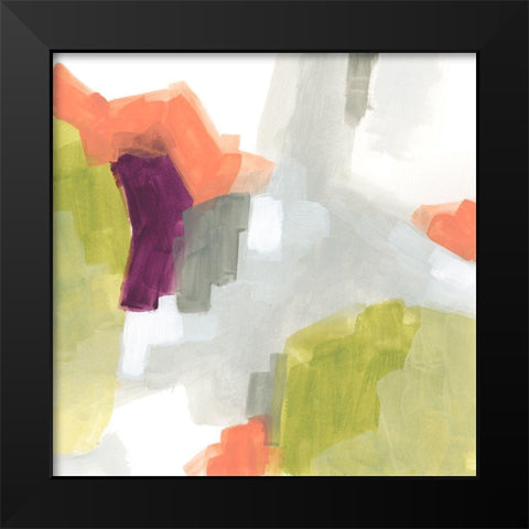 Particle Division IV Black Modern Wood Framed Art Print by Vess, June Erica
