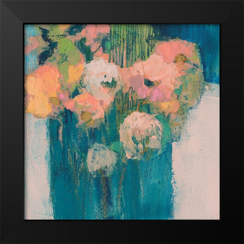 Posy II Black Modern Wood Framed Art Print by Jachimiec, Sue