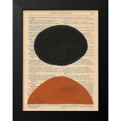 Modern Prose III Black Modern Wood Framed Art Print by Stramel, Renee W.