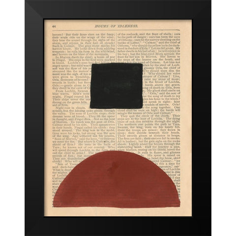 Modern Prose IV Black Modern Wood Framed Art Print by Stramel, Renee W.