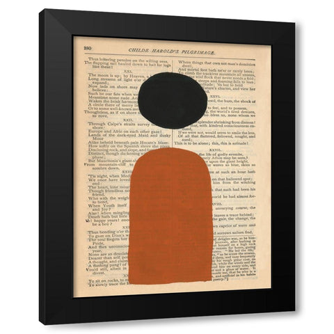 Modern Prose VII Black Modern Wood Framed Art Print by Stramel, Renee W.