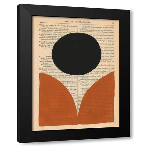 Modern Prose XI Black Modern Wood Framed Art Print by Stramel, Renee W.