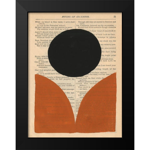 Modern Prose XI Black Modern Wood Framed Art Print by Stramel, Renee W.