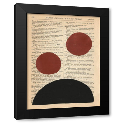 Modern Prose XII Black Modern Wood Framed Art Print by Stramel, Renee W.