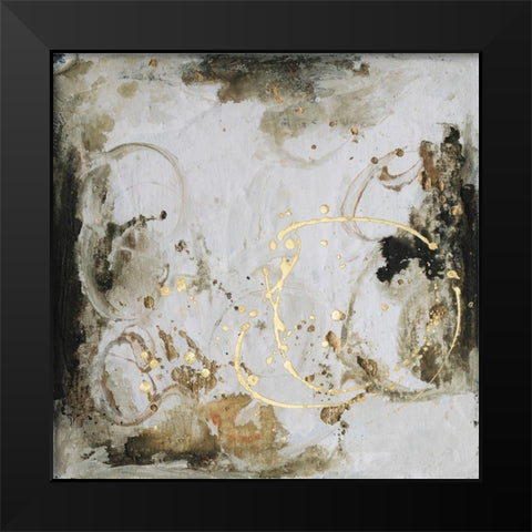 Friendship III Black Modern Wood Framed Art Print by Combs, Joyce