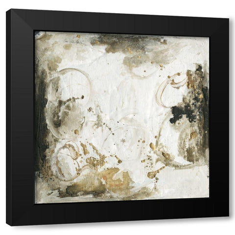 Friendship III Black Modern Wood Framed Art Print by Combs, Joyce
