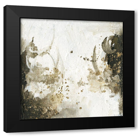 Friendship IV Black Modern Wood Framed Art Print by Combs, Joyce