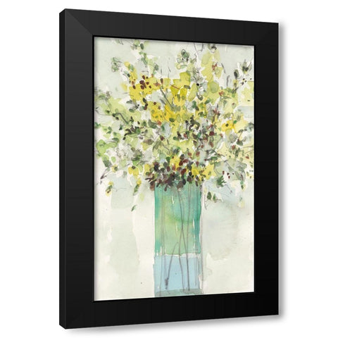 The Tall Vase II Black Modern Wood Framed Art Print with Double Matting by Dixon, Samuel