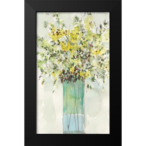 The Tall Vase II Black Modern Wood Framed Art Print by Dixon, Samuel