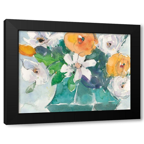 The Bouquet I Black Modern Wood Framed Art Print by Dixon, Samuel
