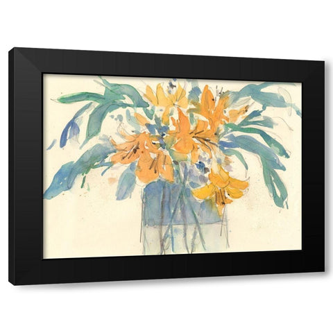 Day Lily Moment I Black Modern Wood Framed Art Print with Double Matting by Dixon, Samuel
