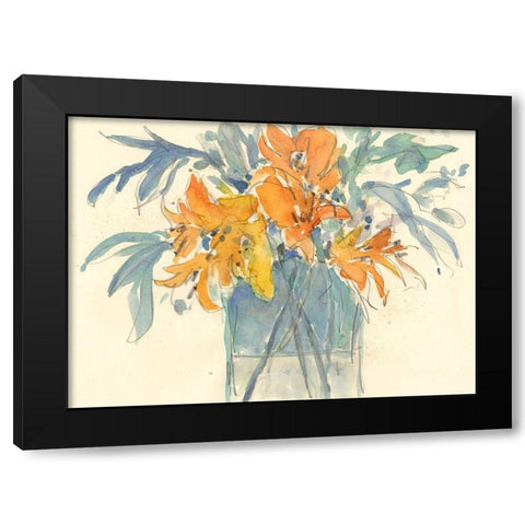 Day Lily Moment II Black Modern Wood Framed Art Print by Dixon, Samuel