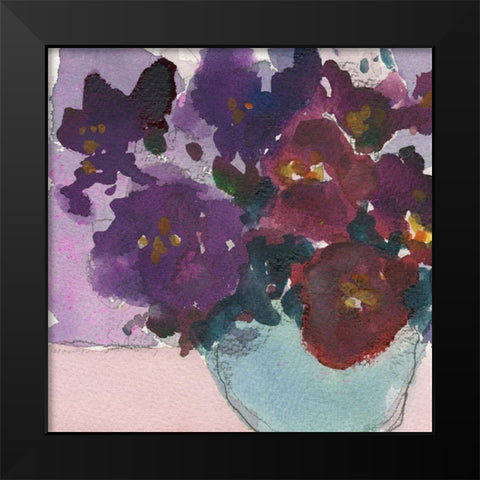 African Violet I Black Modern Wood Framed Art Print by Dixon, Samuel