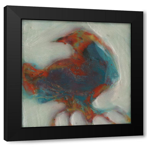 Caw I Black Modern Wood Framed Art Print with Double Matting by Jachimiec, Sue